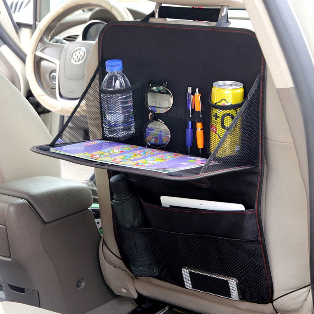 Автомобиль для хранения сиденья маленький стол висячие сумки на спинке сиденья автомобиля сумка для хранения автомобиля Оксфорд тканая сумка для хранения автомобиля