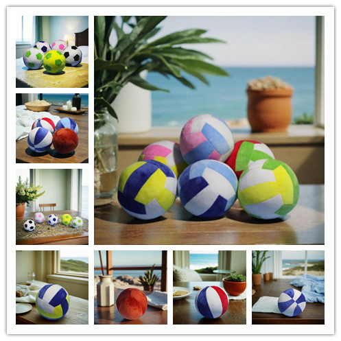 Plush basketball volleyball football doll