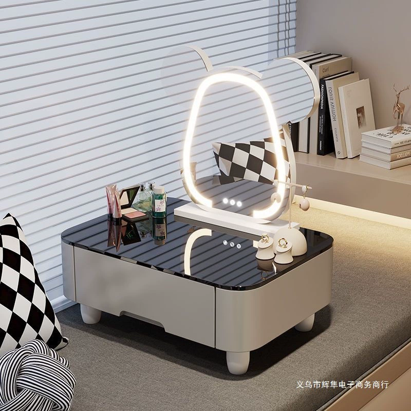Многофункциональный модный мини-тумба для спальни в стиле инс, встроенный шкаф для хранения, туалетный столик для квартиры, стол для макияжа.