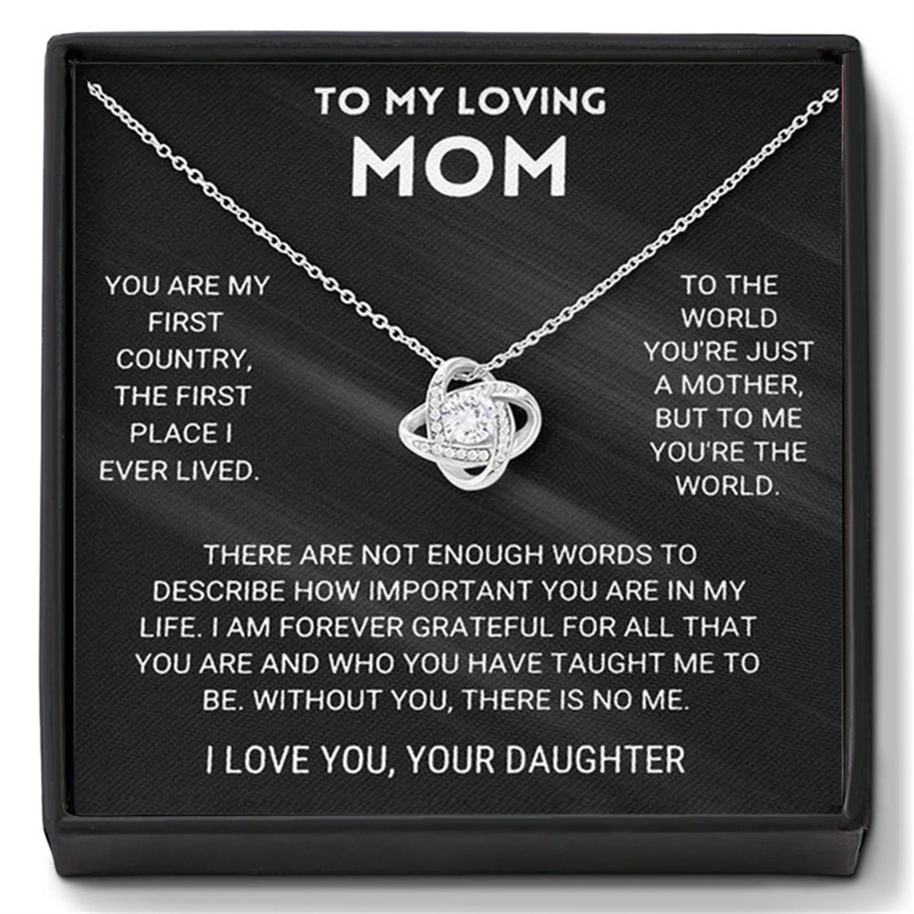 欧美亚马逊四叶草项链旋转满钻锆石吊坠跨境精美礼盒套装饰品批发