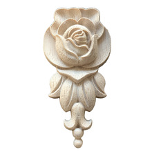 東陽木雕玫瑰花娃屋角花歐式貼片家具裝飾櫃子實木貼花裝飾搭線條