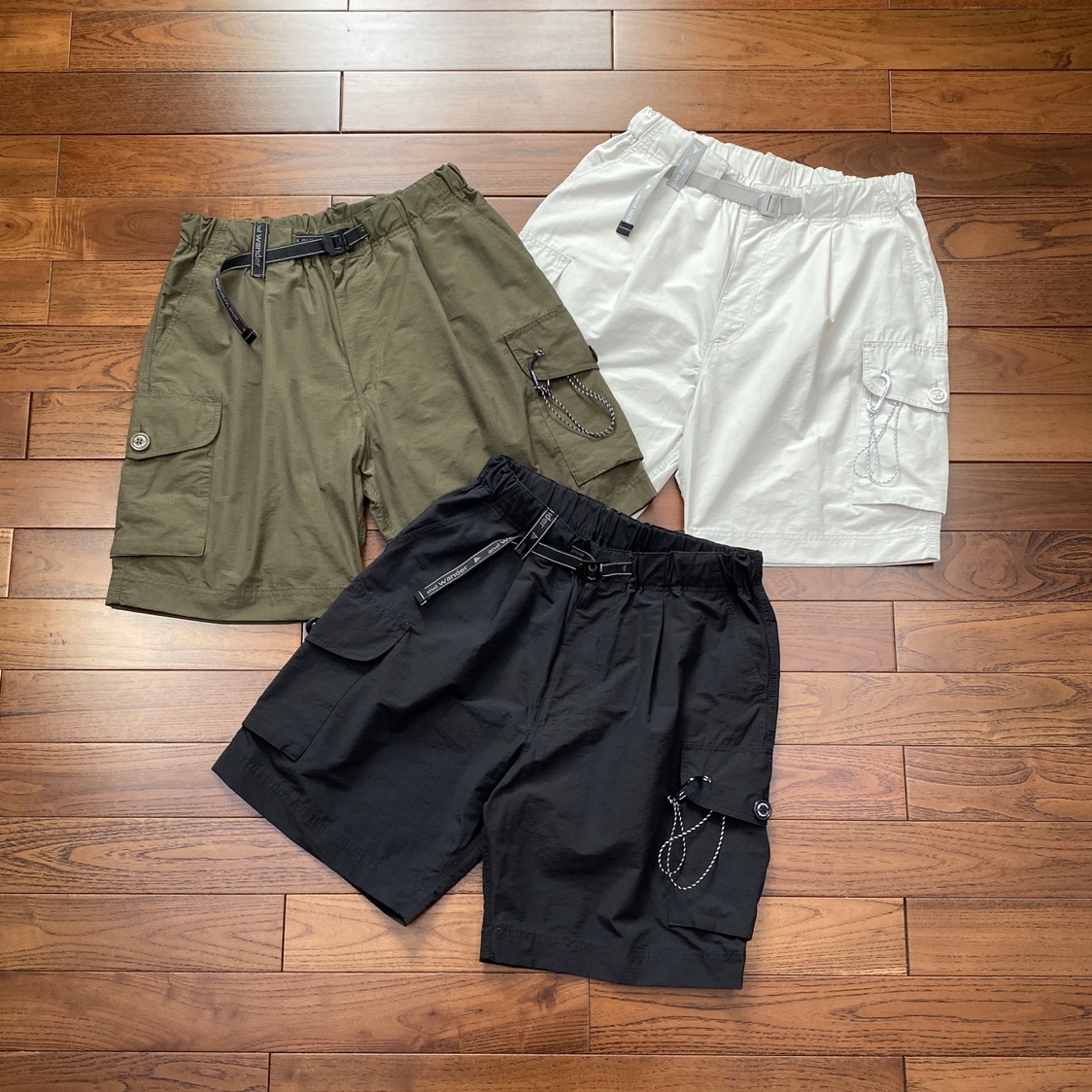 Japanese-Style and Wander Outdoor Functional Waterproof Unisex Couple Loose Silhouette Multi-Pocket Cargo Shorts