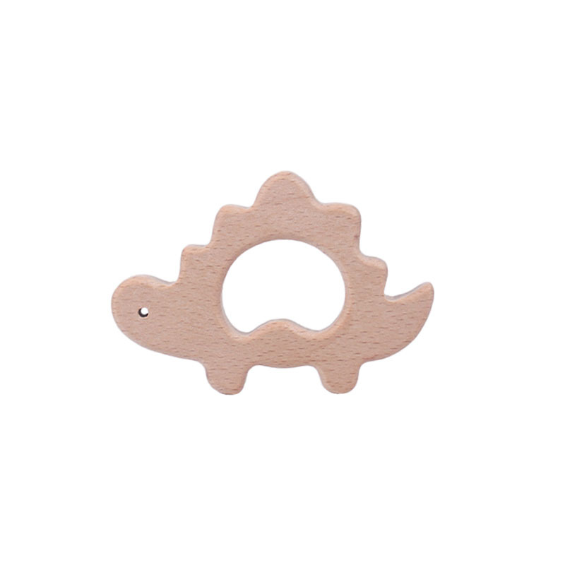 Nuevo bebé suministros haya animal dinosaurio juguete mordedor bebé molar mordedor pulsera DIY accesorios de la joyería