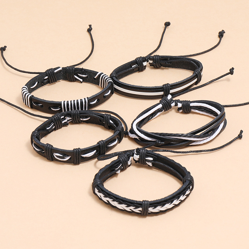 Simple Retro Multilayer Braided Leather Bracelet