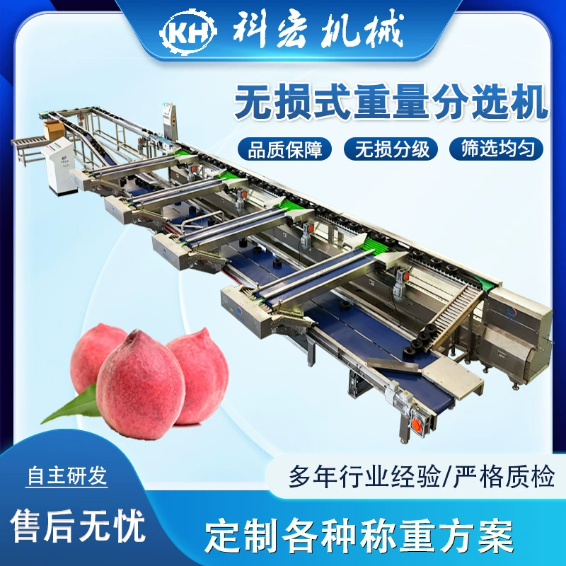Машина для неразрушающего сортировки по весу Kehong Machinery для персиков и ананасов, интеллектуальная сортировка по весу