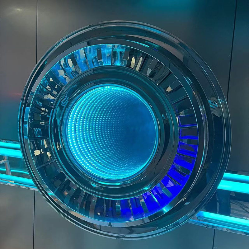 Módulo de modelado de abismo creativo personalizado KTV bar sala de deportes electrónicos café de red fondo pared atmósfera decoración de módulo de metal