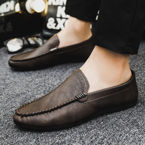 Doudou Shoes Men's  Spring New Casual Loafers Driving One-Step Internet Celebrity Men's Shoes Lightweight Summer Trendy Shoes