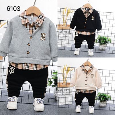 童裝2021春裝新款套裝男童長袖薄款1-5歲女孩小童洋氣衛衣潮寶寶