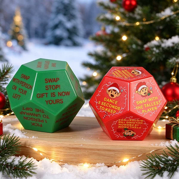 Cross-border Santa Swap Gift Exchange Dice – a dice-shaped gift exchange game for Christmas