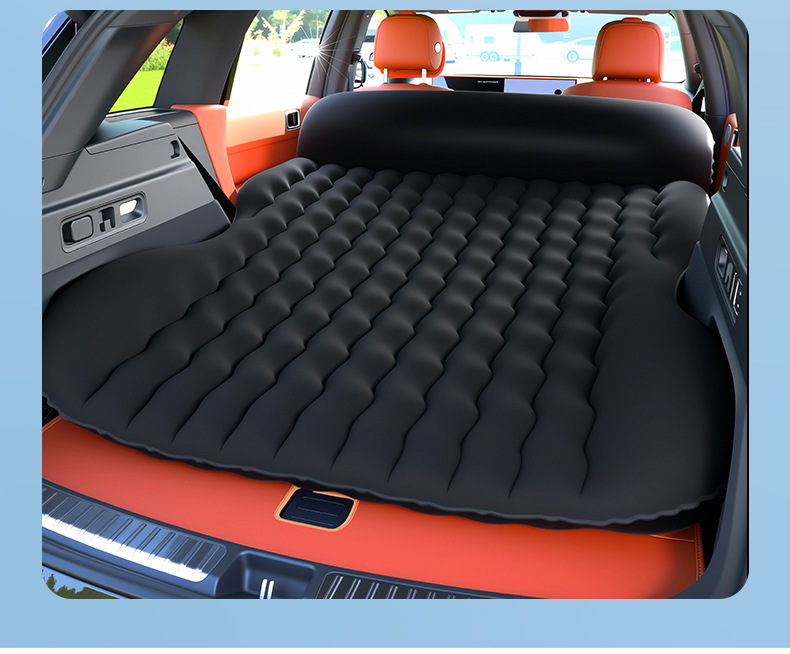 Car air mattress, car-mounted inflatable mattress, car flocked inflatable bed, rear seat air mattress, outdoor travel mattress