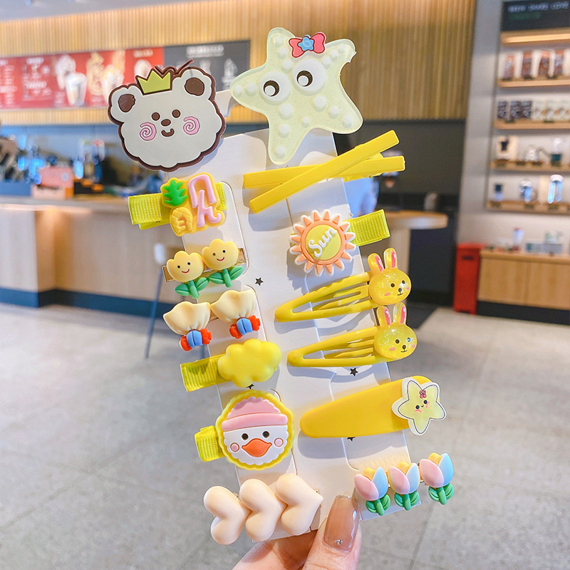 子供用ドーパミンヘアピン、赤ちゃん用可愛いヘアピン、前髪クリップ、女の子用BBクリップ、ヘアアクセサリー、リボンヘア飾り|undefined