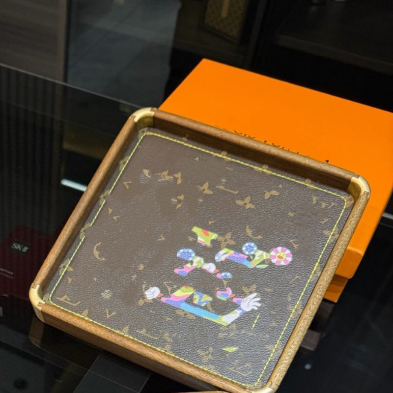 黑胡桃木手工老花托盘收纳手串文玩托盘会所摆拍酒店餐厅木质茶盘|undefined