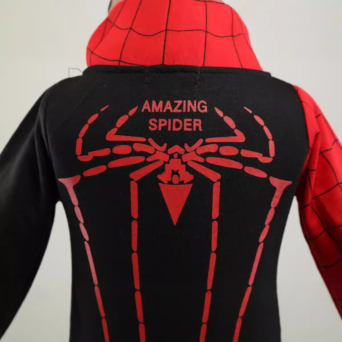 Comercio exterior europeo y americano explosión de los niños traje 2023 primavera y otoño versión coreana del muchacho Spiderman suéter HOODIE niños traje