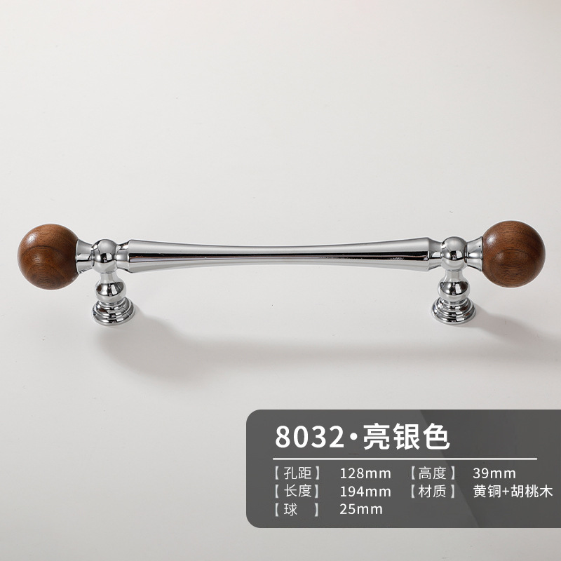 法式黄铜拉手实木中古风橱柜门衣柜鞋柜家具新中式抽屉长把手大全|undefined