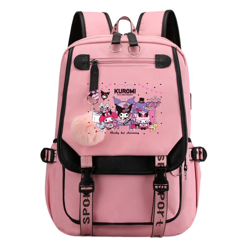 Mochila escolar Yan Kulomi, versión coreana de la escuela secundaria, mochila ligera informal de gran capacidad, mochila para estudiantes de tercer a sexto grado