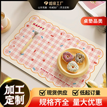 奶油风鼠标垫ins高颜值女生办公室电脑桌面垫加厚防滑学生书桌垫