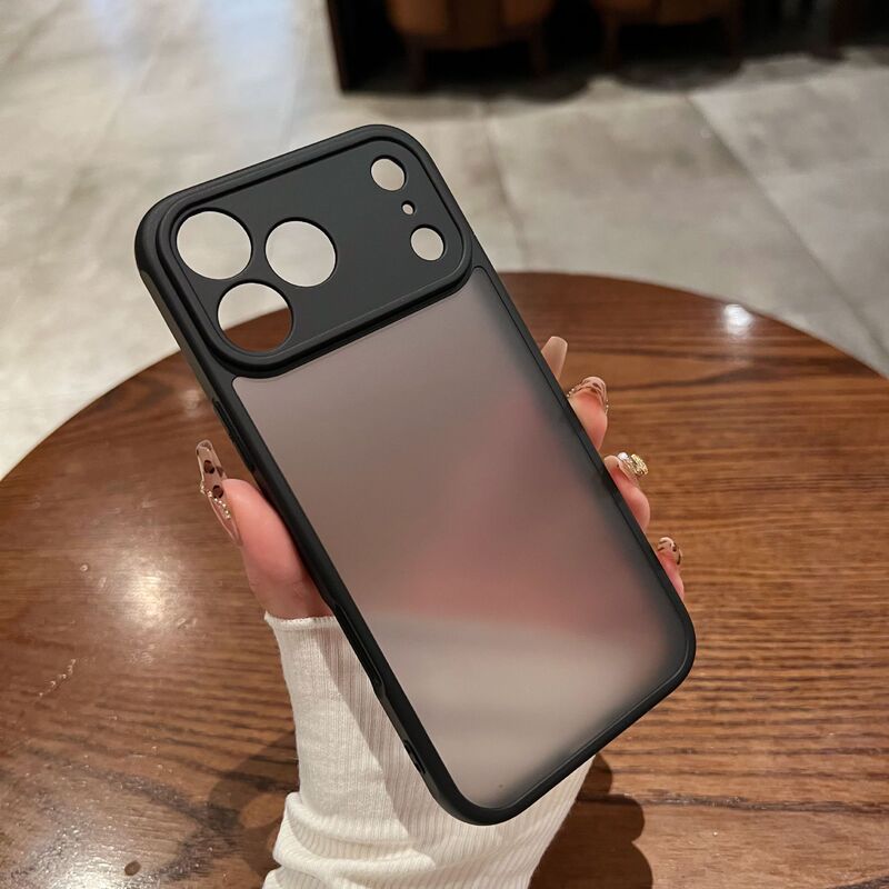 适用苹果17Promax磨砂肤感手机壳iPhone17简约全包精孔防摔防滑壳|undefined