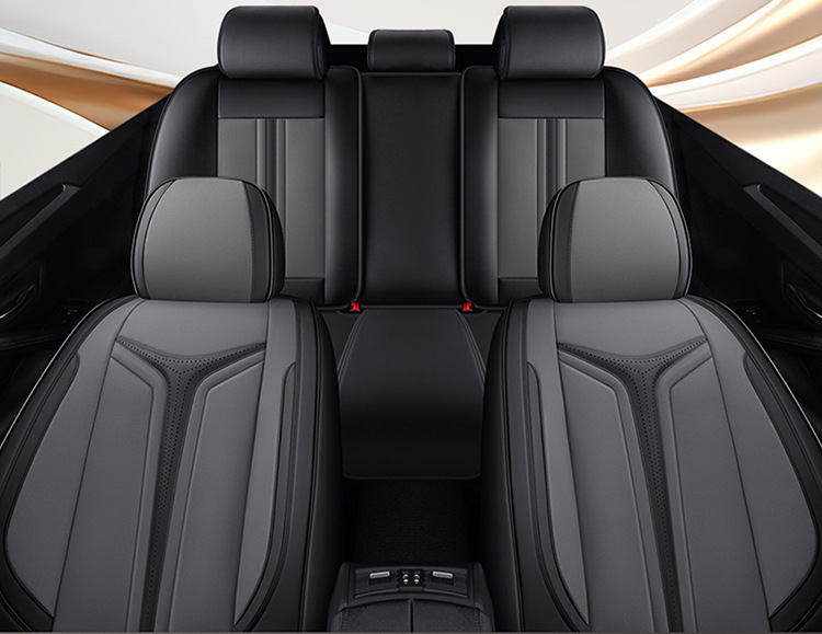 Car Seat Cushion Five-Seater Four-Season Cushion All-Inclusive Universal Seat Cover Seat Cushion Nappa Leather Amazon European and American Cross-Border Breathable