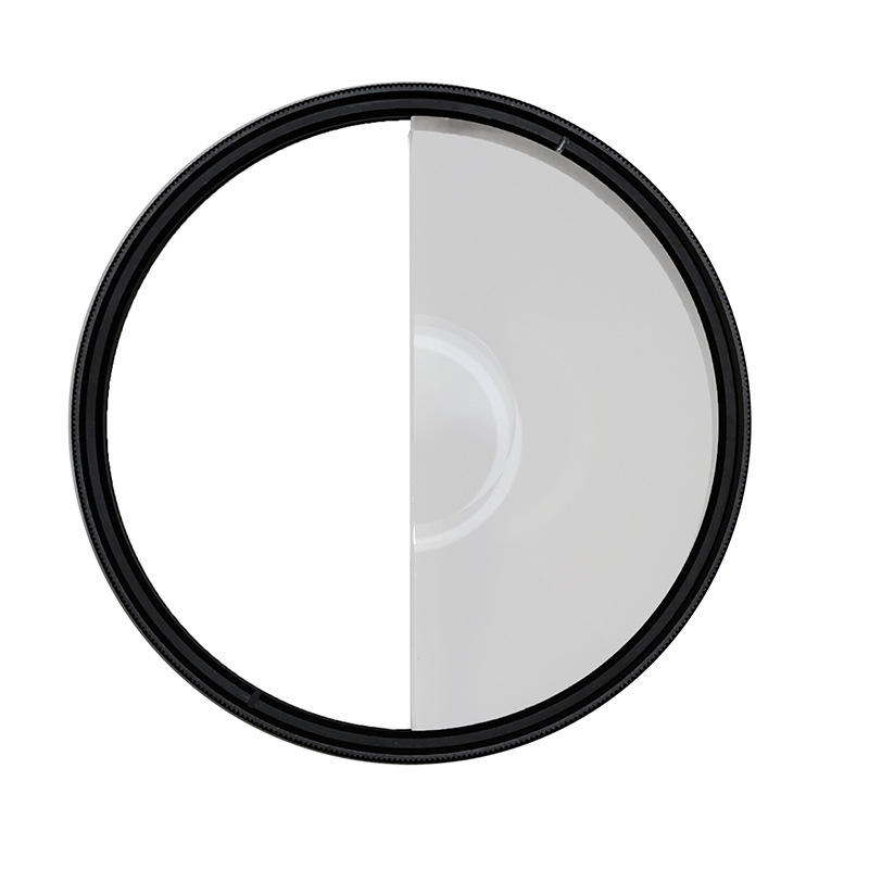 Transfronteriza nueva fotografía accesorios Half Moon vortex halo efecto especial SLR micro sola cámara efecto especial filtro 77mm82mm