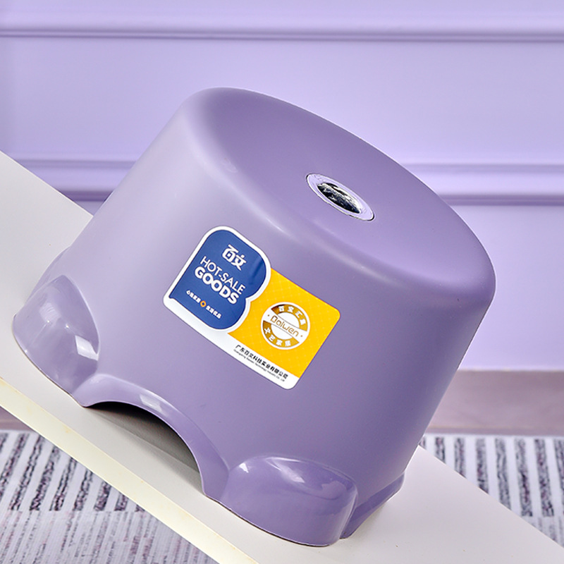Household Large Round Stool, Low Stool, Anti-Slip Plastic Stool, Baby Thickened Children's Bathing Rubber Stool, Wholesale Plastic Stool