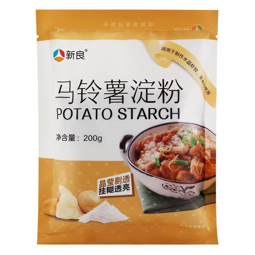 Xinliang картофельный крахмал съедобный картофельный порошок Тайбай гуашь сырой порошок кристаллические креветки клецки сырье 200 г Упаковка