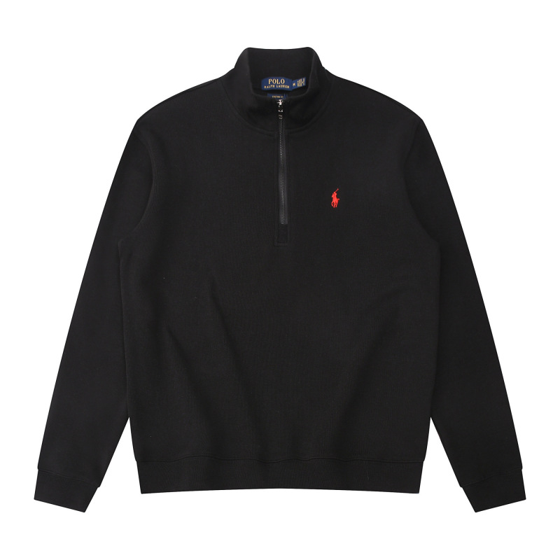 New Cross-Border Unisex Casual Heavy Cotton Embroidered Pony Logo Half-Zip Cardigan Sweatshirt Jacket Loose Fit New Cross-Border Unisex Casual Heavy Cotton Embroidered Pony Logo Half-Zip Cardigan Sweatshirt Jacket Loose Fit