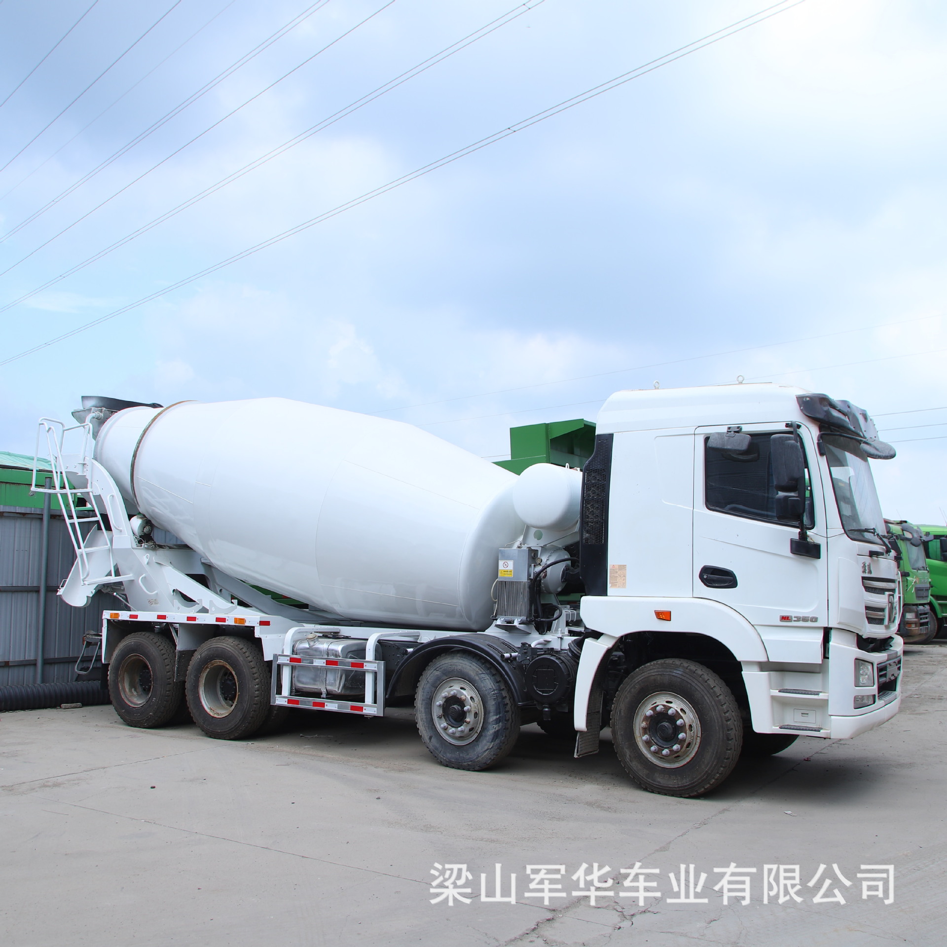 Concrete mixer truck, split-type cement mixing and transport self-unloading integrated mixer truck, 4-cubic-meter concrete mixer truck