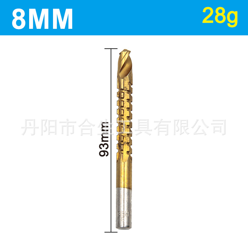 6 Unid vio taladro carpintería taladro del agujero de Oro vio el taladro del diente de madera junta de perforación ranura DIY especial en forma de agujero