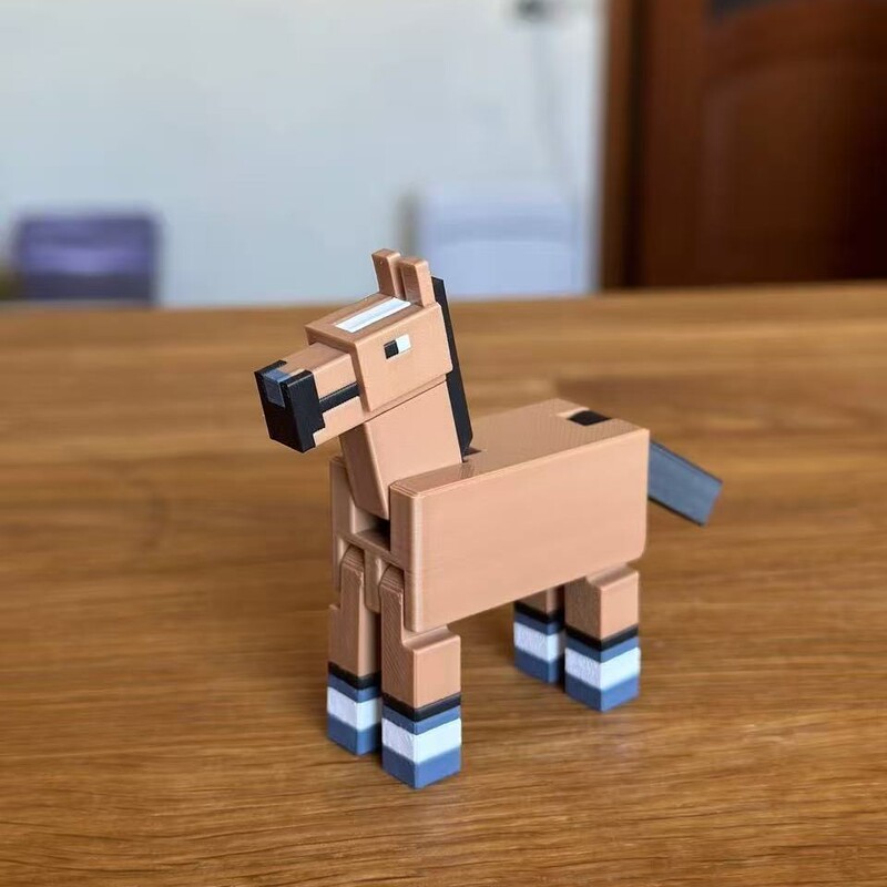 跨境新品3D打印我的世界白羽鸡可动钥匙扣3d打印玩具桌面摆件手办|undefined