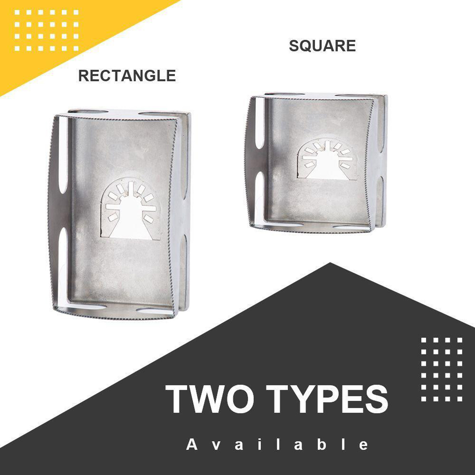 Square Slot Cutter 木工方形开孔工具 方孔切割锯片 方槽刀