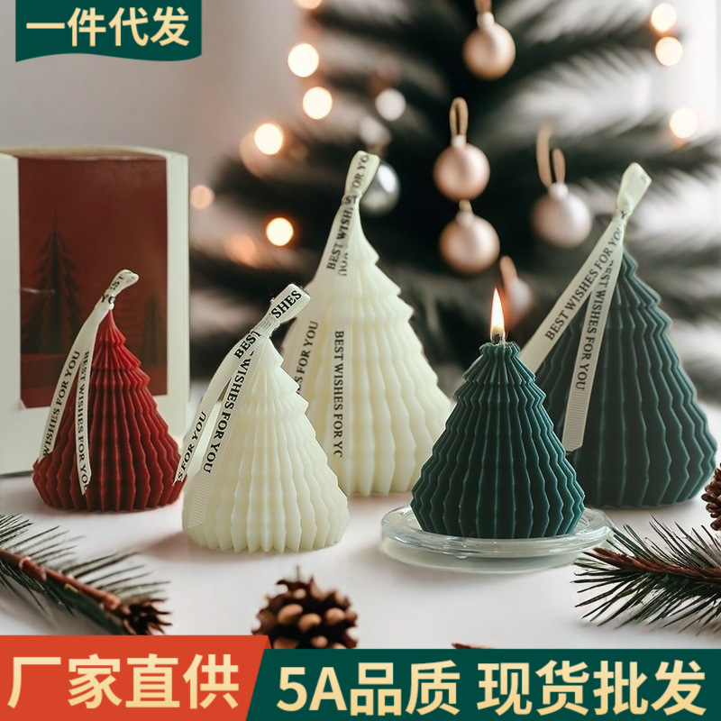 Velas de Navidad Adornos de aromaterapia Regalos de cumpleaños de nicho Fragancias Regalos de mano Árbol de Navidad transfronterizo Velas de aromaterapia