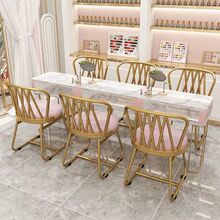 北欧网红靠背梳妆卧室化妆椅子女生轻奢简约梳妆台美甲凳子ins