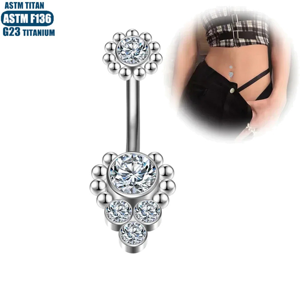 Pointed labret stud close-up product detail