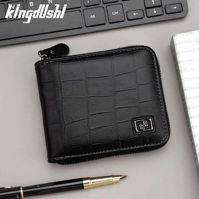 New Men's Short Wallet Crocodile Pattern Chain Multi-Card Slot Card Holder Coin Purse Broken Silver Bag Wallet Ready for Sale New Men's Short Wallet Crocodile Pattern Chain Multi-Card Slot Card Holder Coin Purse Broken Silver Bag Wallet Ready for Sale