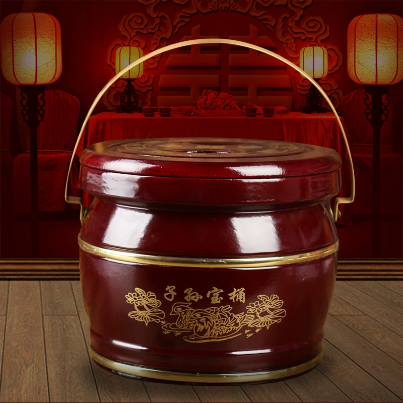 Деревянный маленький туалет приданое из трех частей