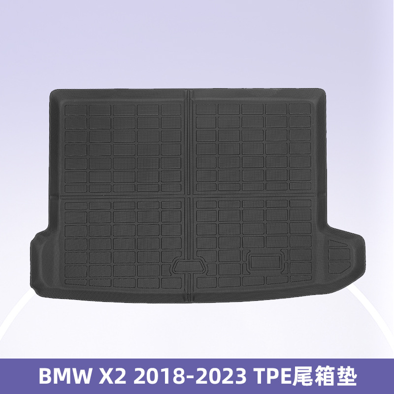 Aplicable a BMW X2 2018 - 2023 3D todo el tiempo TPE almohadilla para los pies almohadilla del maletero