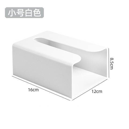 Caja de pañuelos montada en la pared engrosada creativa caja de pañuelos de papel higiénico de cocina doméstica caja de almacenamiento de papel higiénico sin perforar