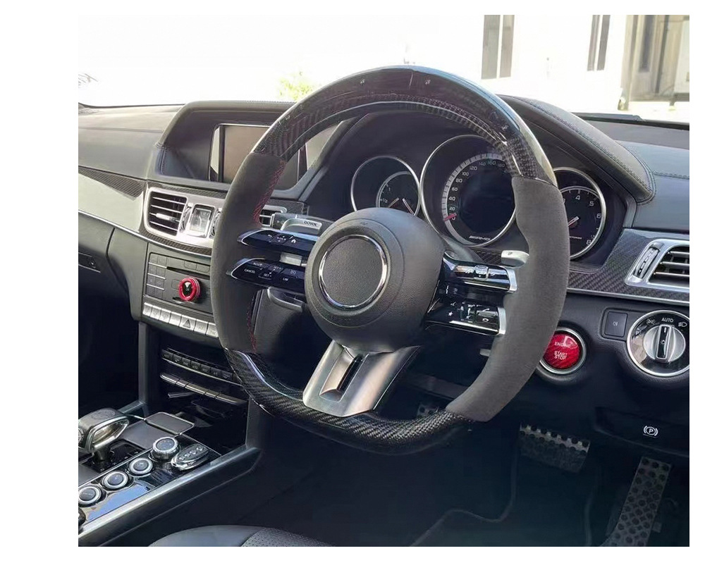 Suitable for Mercedes-Benz A/B/C/G/E-Class Clagla Modified and Upgraded Oled Knob Amg Full Leather Dragonfly Steering Wheel
