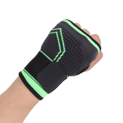 Sports tape fitness palm guard basketball knitting outdoor cycling badminton professional wrist guard gloves men warm