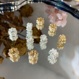 ��ɫ14k���黨����Ȧdiy�Ʒɢ�鴮��ˮ�����