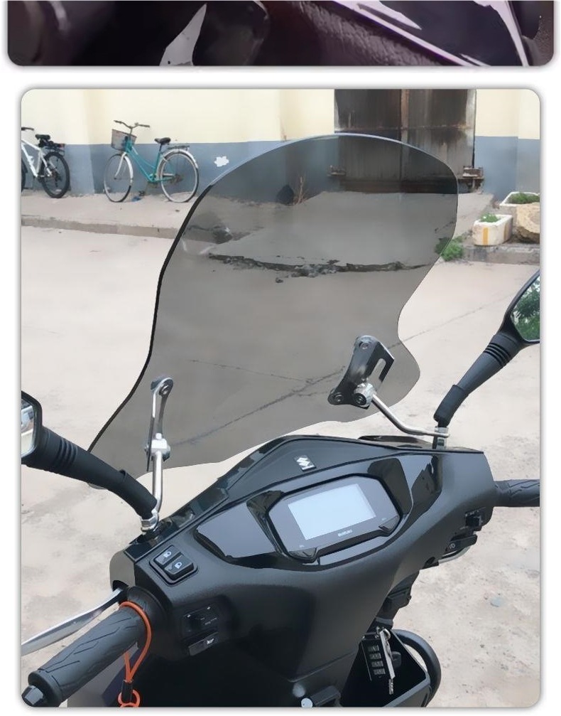 Suitable for Suzuki Uy125 Windshield Uy Front Windshield Haojue Afr125 Front Windshield High-Definition Transparent