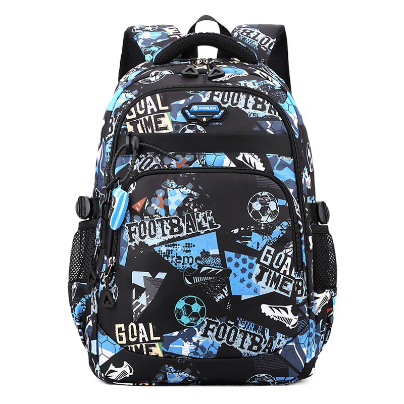 Mochila de moda impresa para hombres bolsa de una pieza mochila ligera de dos piezas estudiante de escuela secundaria niños mochila de gran capacidad