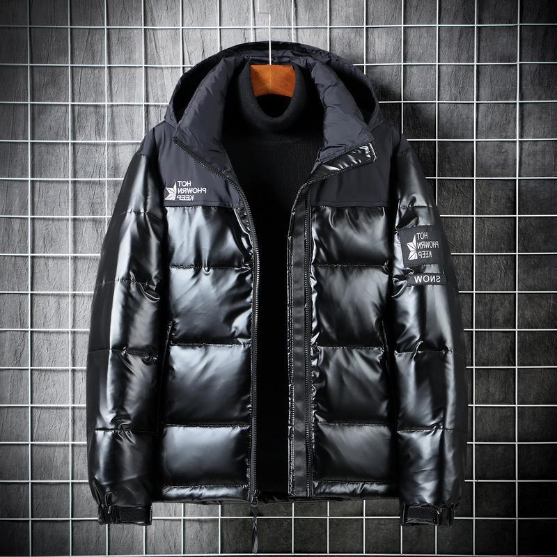 Vendite dirette in fabbrica per uomo Nuovo piumino di marca alla moda Moda invernale con cappuccio Versatile corto addensato_voghion.com