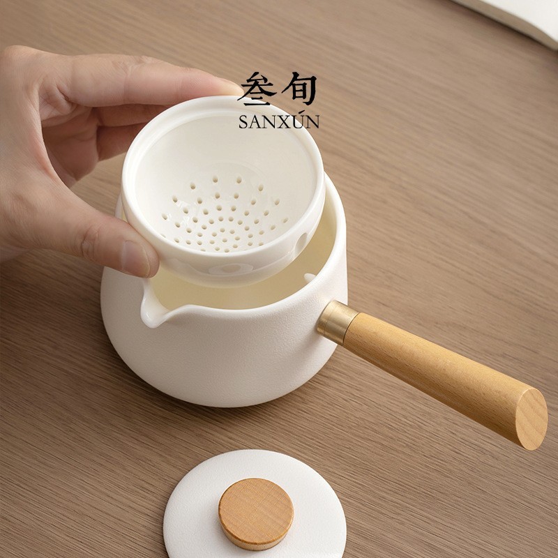转转泡旋转自动泡茶壶功夫茶具套装旅行家用陶瓷懒人泡茶神器|undefined