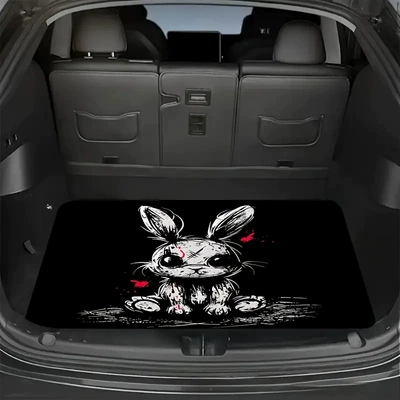 Avtomobil döşəmə paspasları – Car Trunk Mat, Wear-Resistant, Dirt-Resistant - trunk-mat-17-75100cm-crystal-velvet-dot-bottom