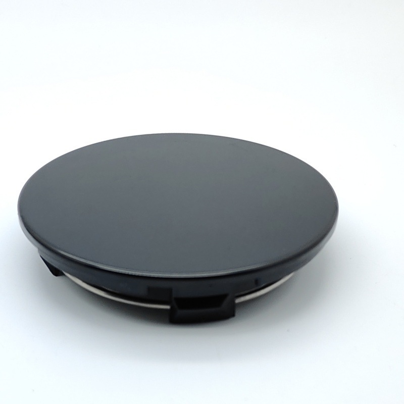 Suitable for Wheel Hub Modification, Outer Diameter 70mm, Flat Wheel Cover, Black Electroplated, Universal Cover for 60-63mm Wheels