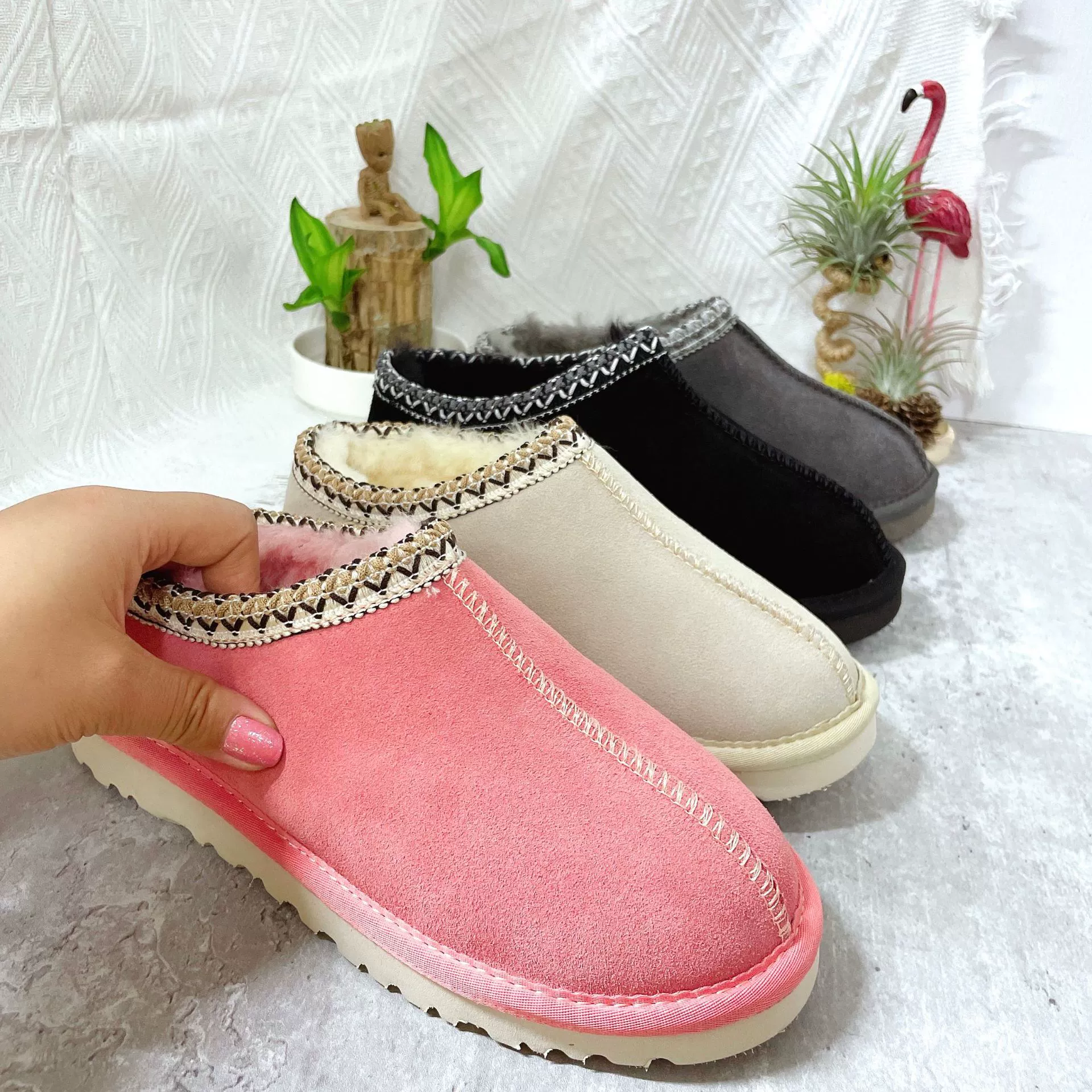 Новый национальный стиль для взрослых из коровьей искусственной шерсти