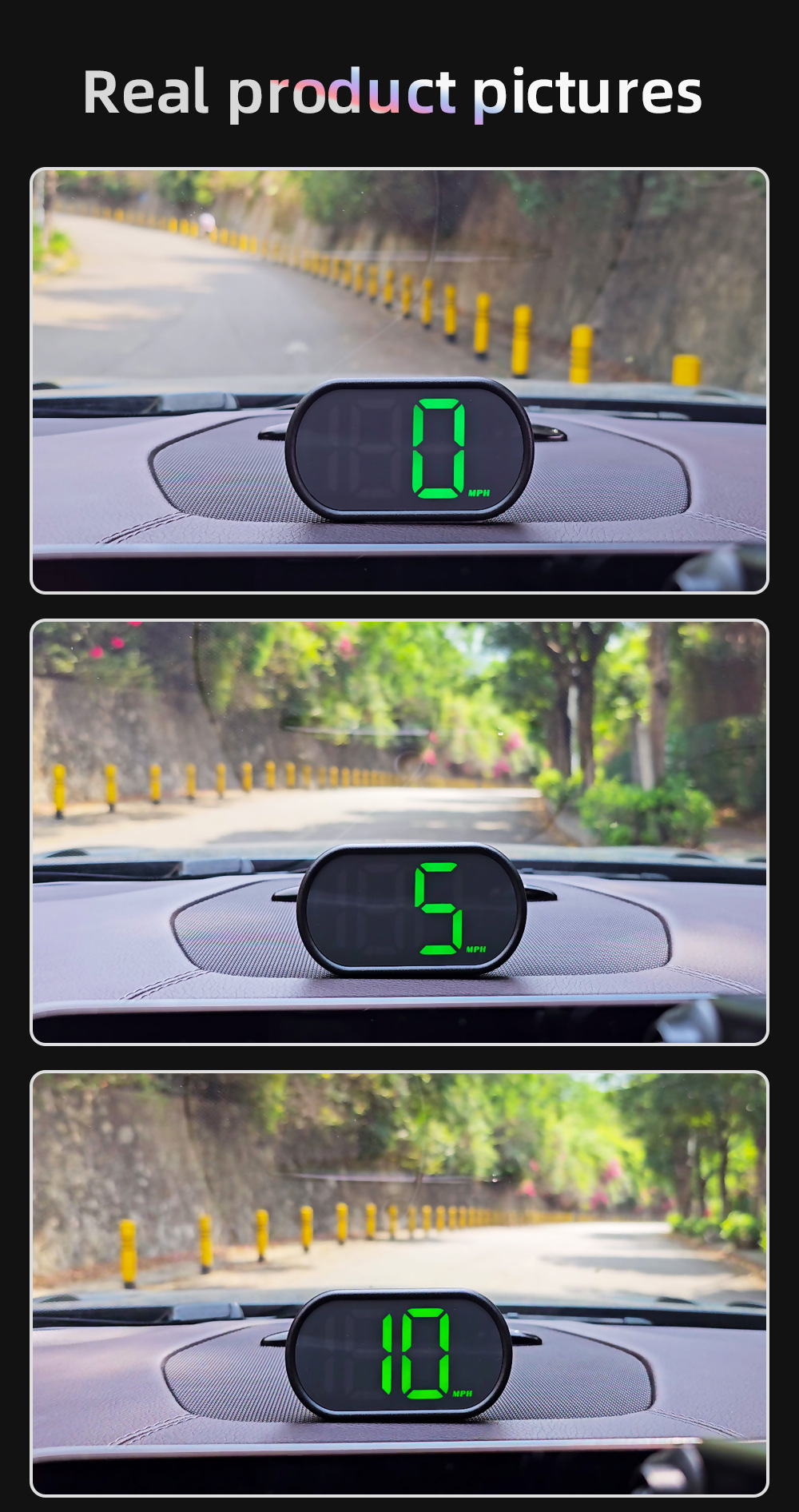 Car HUD Head-Up Display Automotive Beidou GPS Multifunctional Speedometer Speed Head-Up Display Universal
