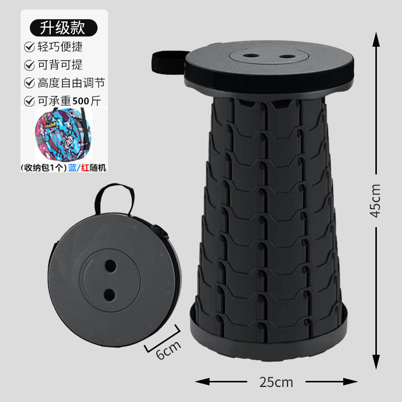 Upgraded and thickened - classic black [load-bearing 250kg - damaged by sitting] free storage bag