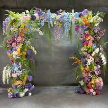 莫奈花园风花造景绢花商场美陈道具拍照打卡橱窗摆设花路引花